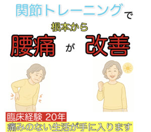 横浜 腰痛 関節トレーニング